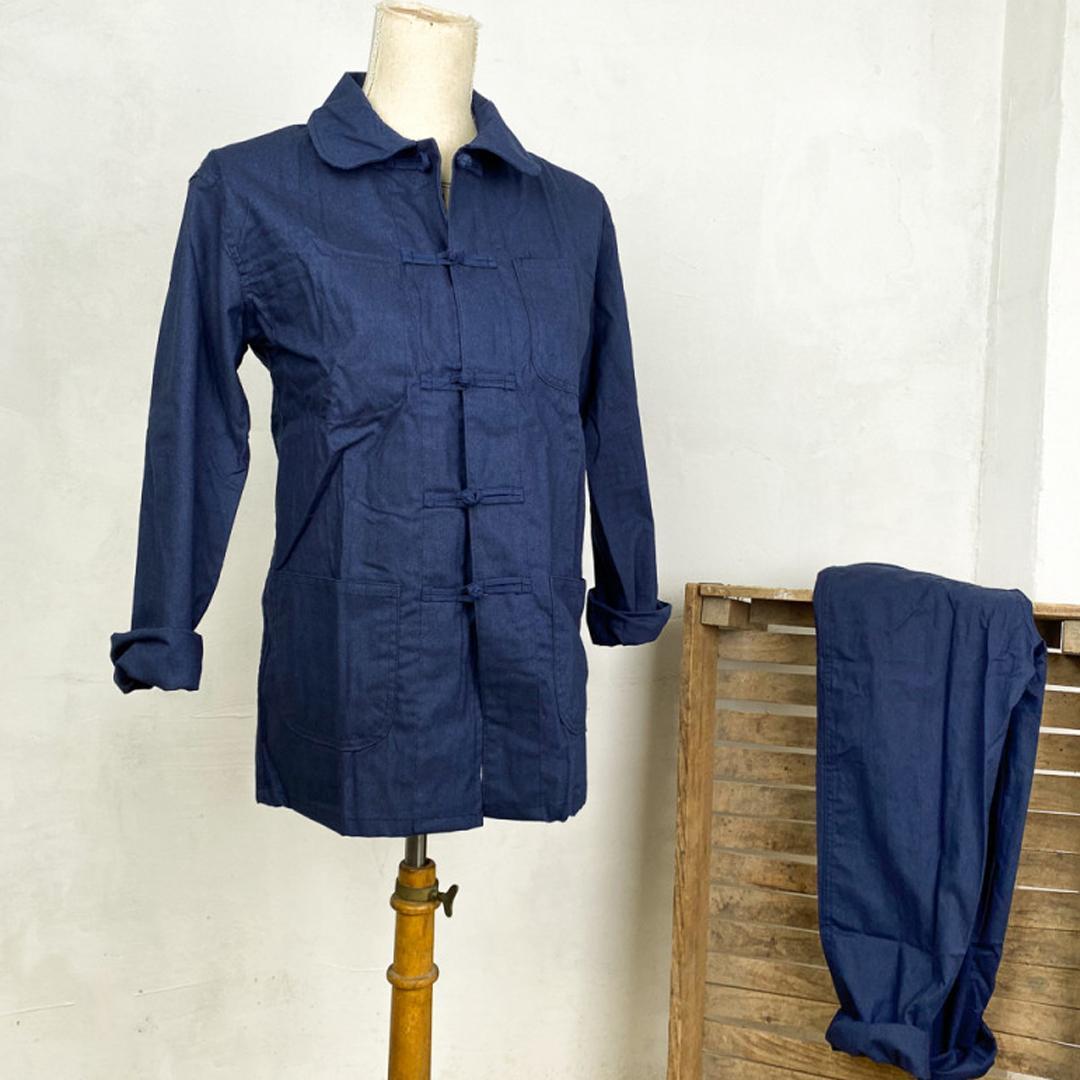 フレンチチャイナセットアップ Lネイビー French China ヴィンテージ