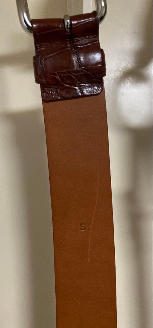 【最高級品】RalphLauren アリゲーター カービング ベルト