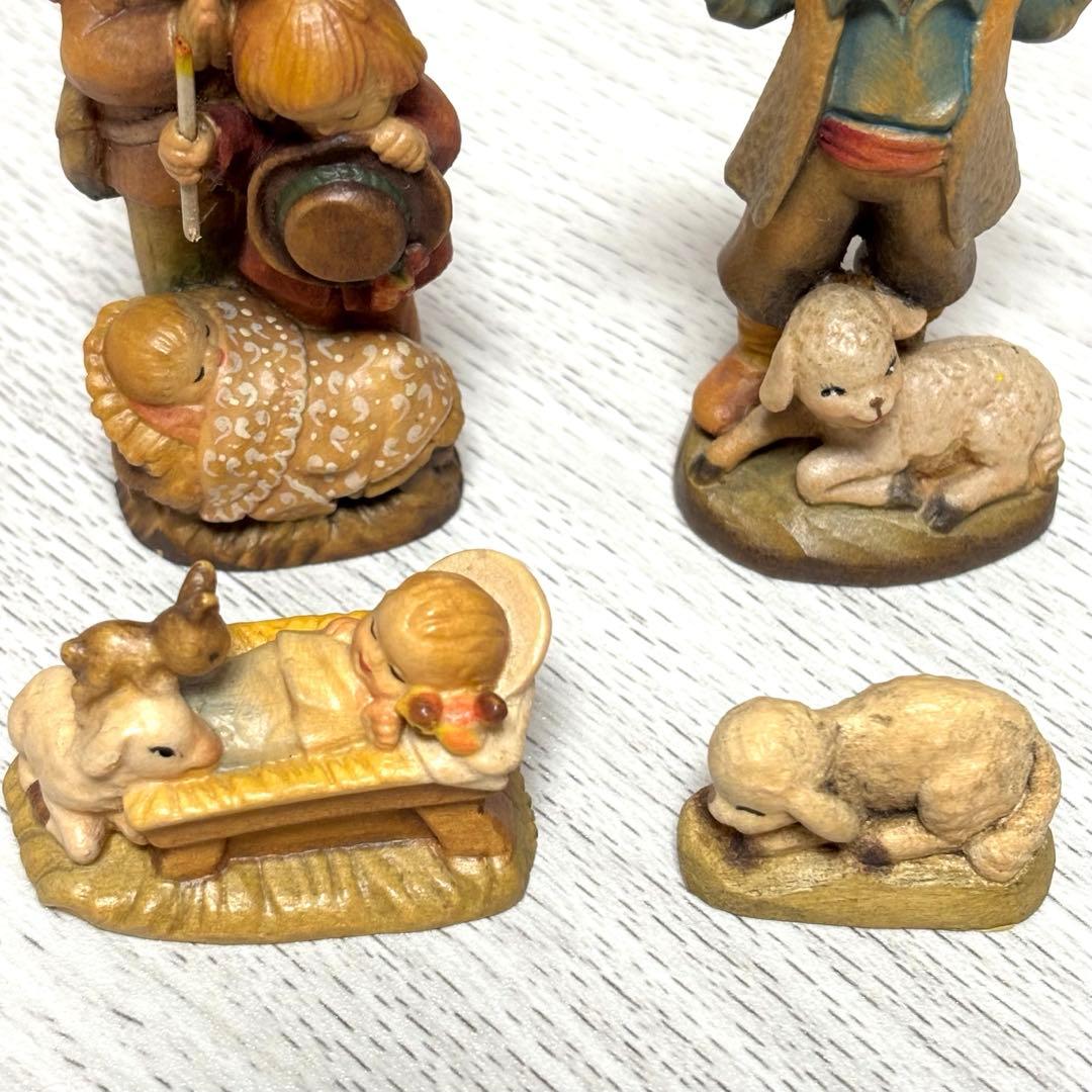 アンリ　人形　木製　クリスマス　置物