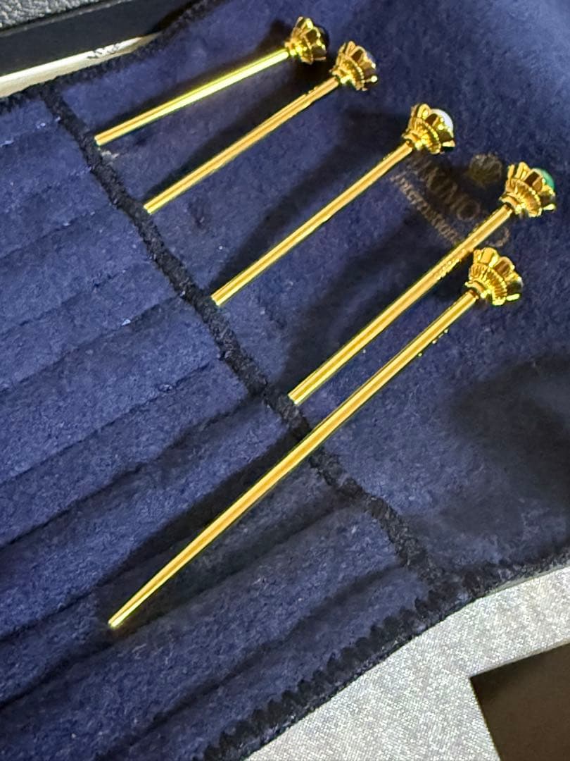 希少　ミキモト 半貴石　フルーツピック　未使用