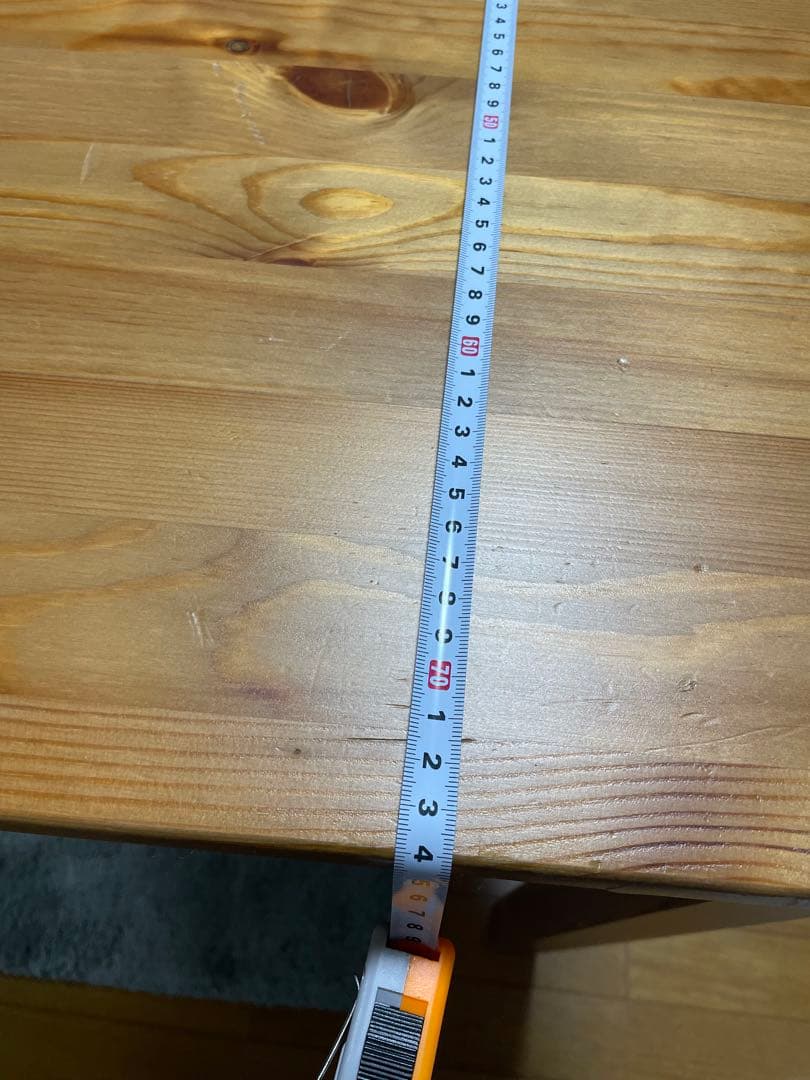 IKEA 無垢　パイン材　ダイニングテーブル