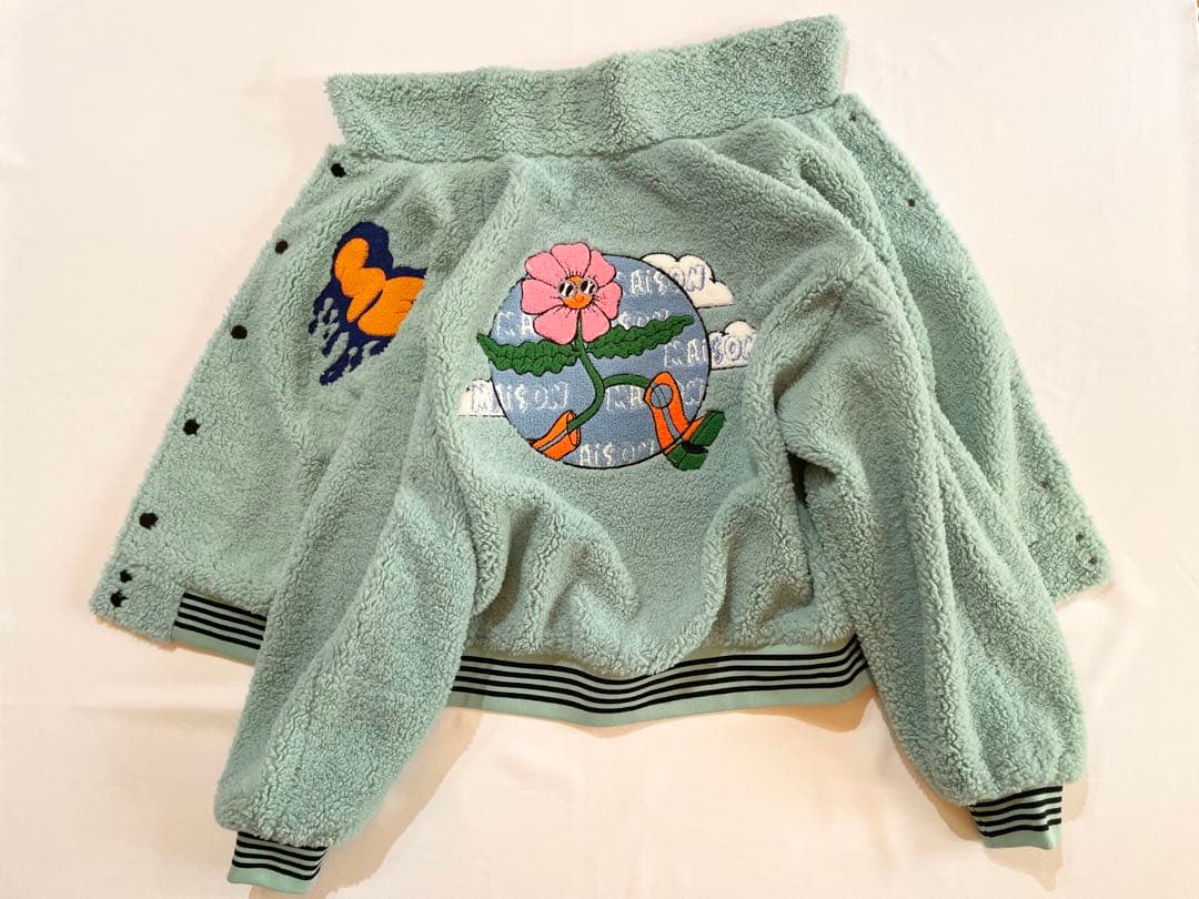 【美品】メゾン エメラルド ボアジャケット