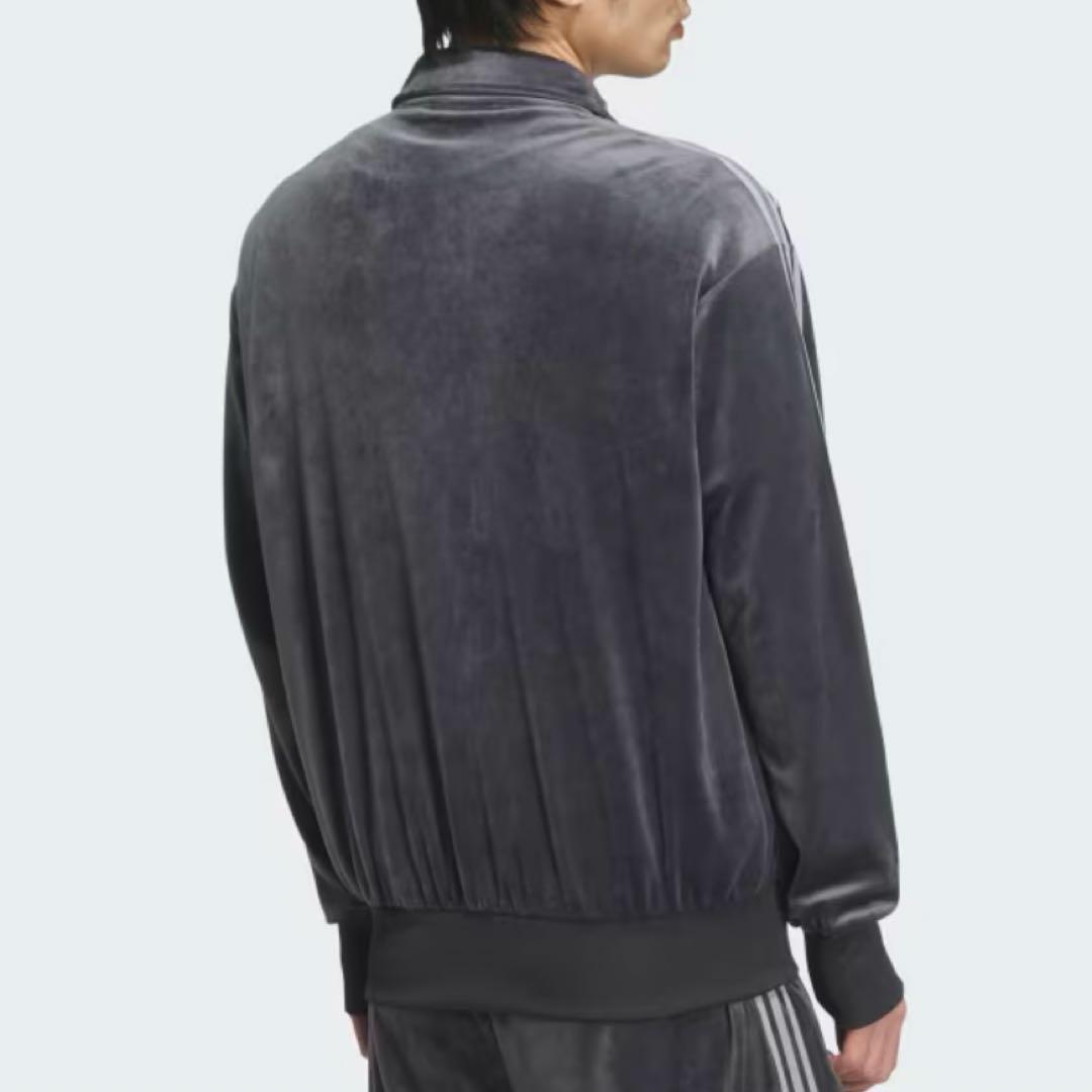 週末限定価格◆ 完売品 アディダス トラックトップ ベロア ダークグレー 2XL