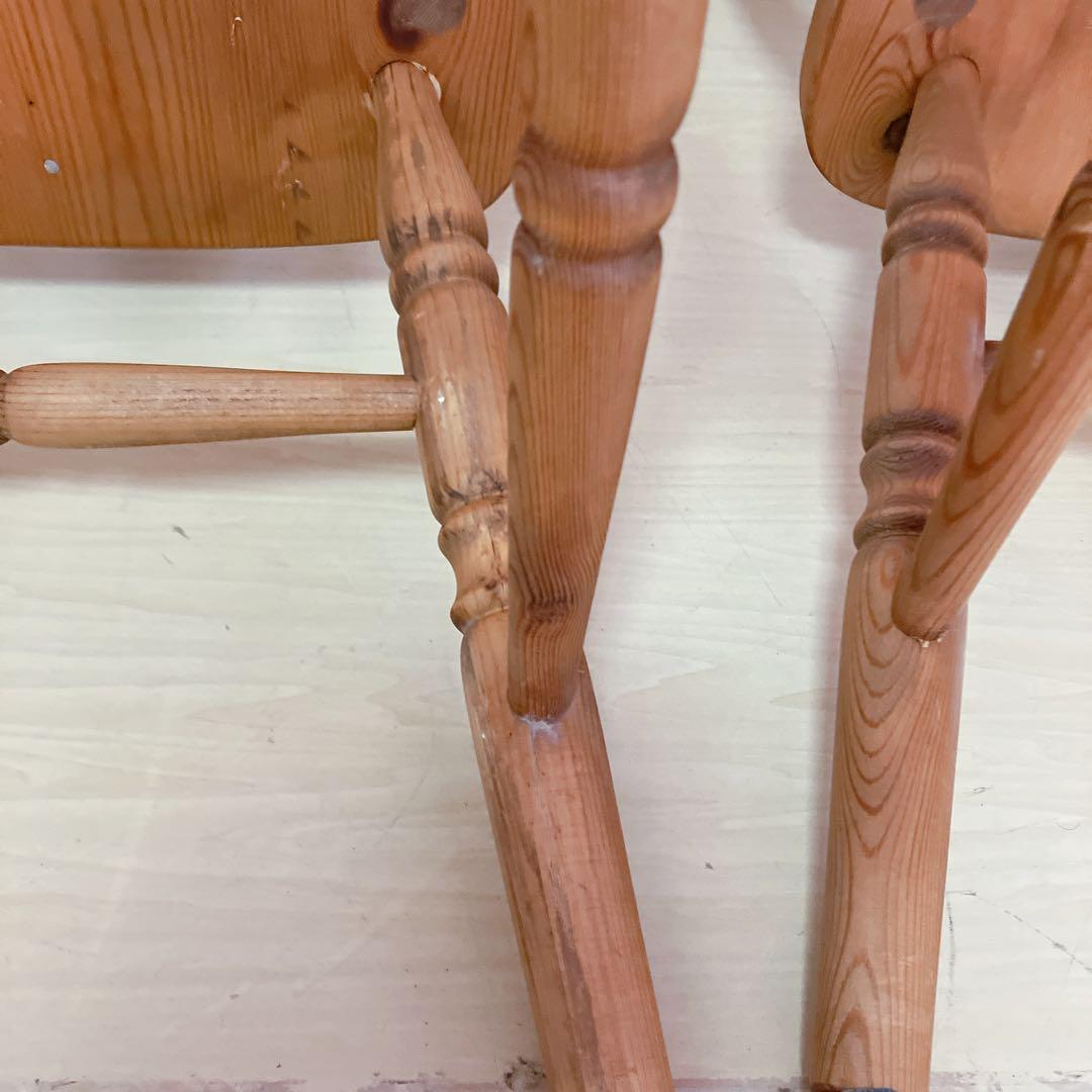 木製　ウィンザーチェア　2期セット　ダイニングチェア　北欧　カントリー