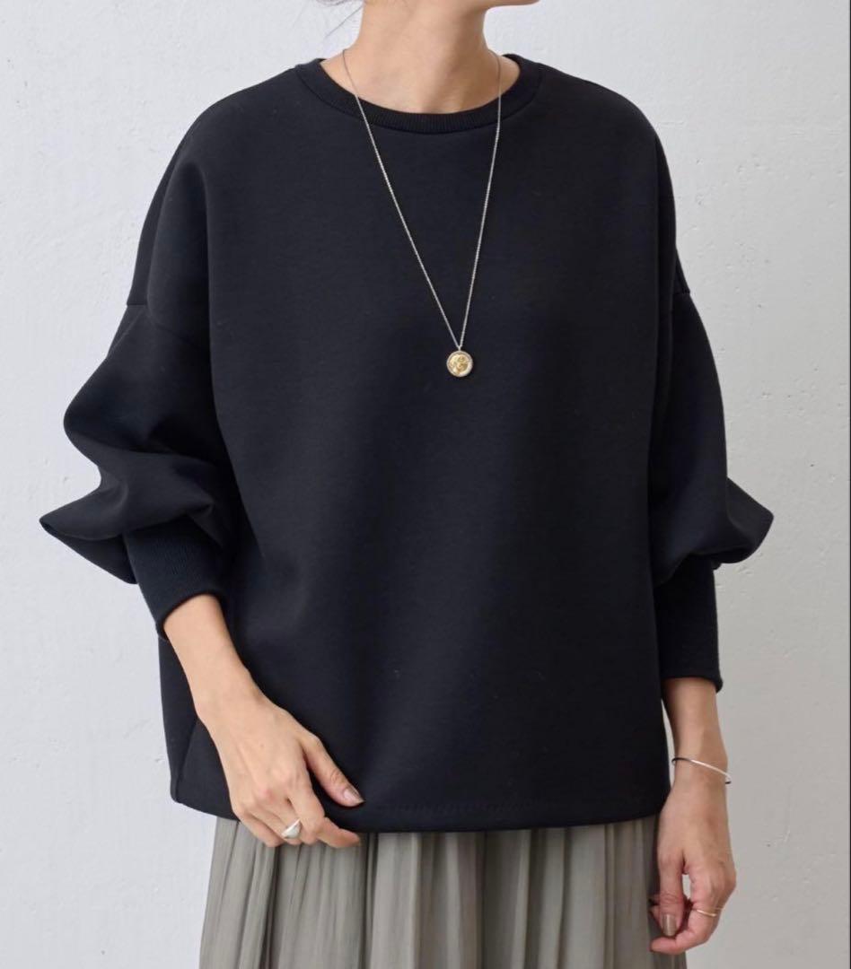 BEARDSLEY✴︎ダンボールパフトレーナー　ブラック　FREEサイズ