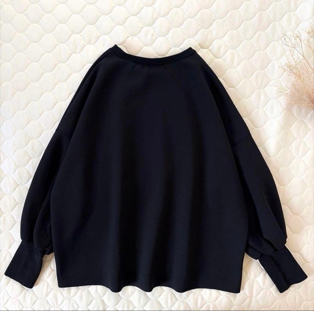 BEARDSLEY✴︎ダンボールパフトレーナー　ブラック　FREEサイズ