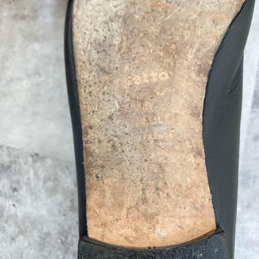 repetto レペットバレエシューズ 37 本革フラット リボン 黒