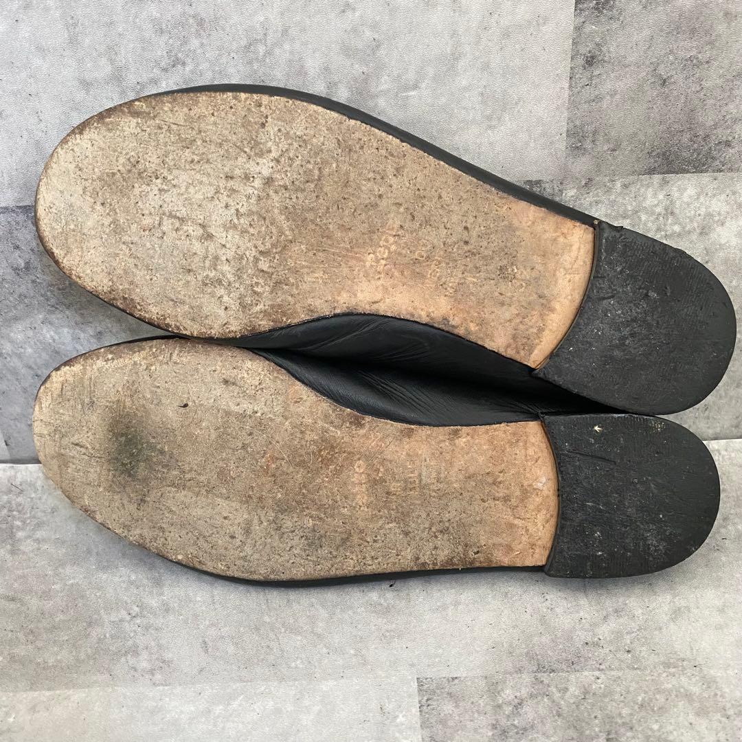 repetto レペットバレエシューズ 37 本革フラット リボン 黒