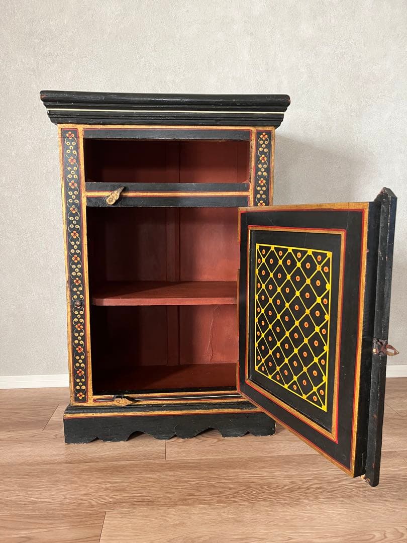 アンティークチェスト　アンティークチェスト　アンティーク花柄