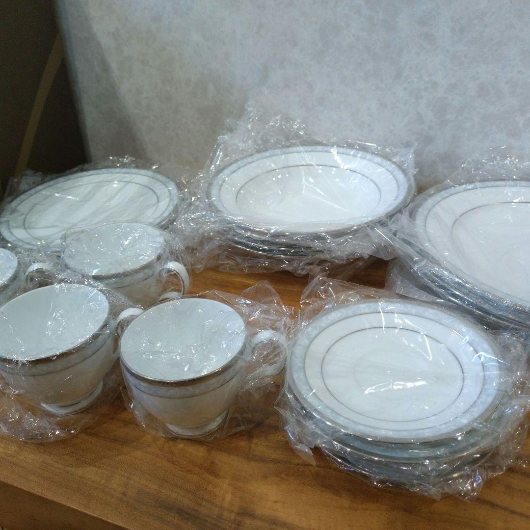 【定価6万円】美品　ノリタケ 食器 ハンプシャープラチナ20ｐｃディナーセット