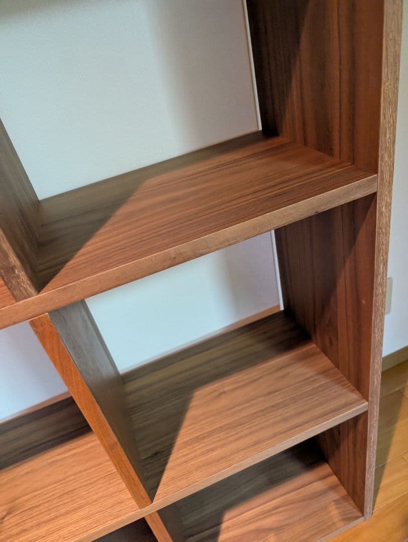 《送料込》無印良品 スタッキングシェルフ ウォールナット 5段 木製棚