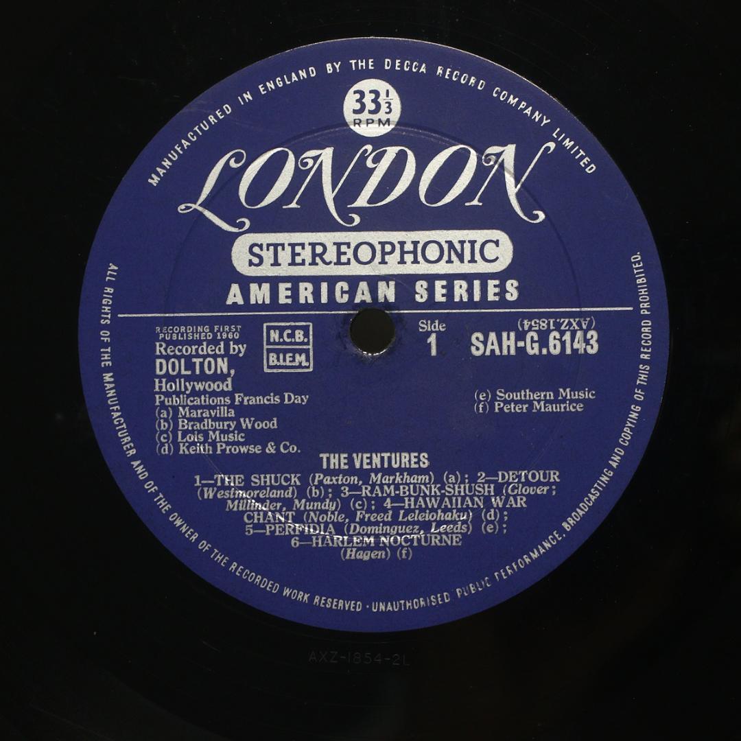 英LP The Ventures ステレオ初期UK盤 Stereo ジャケット悪