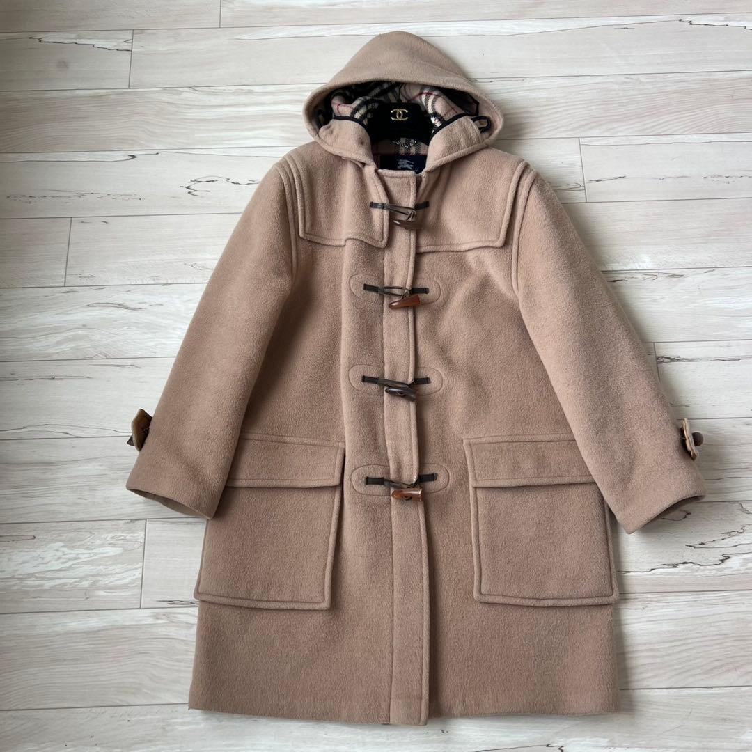 バーバリーロンドン　ノバチェック ロングダッフルコート　英国製　ダブルフェイス