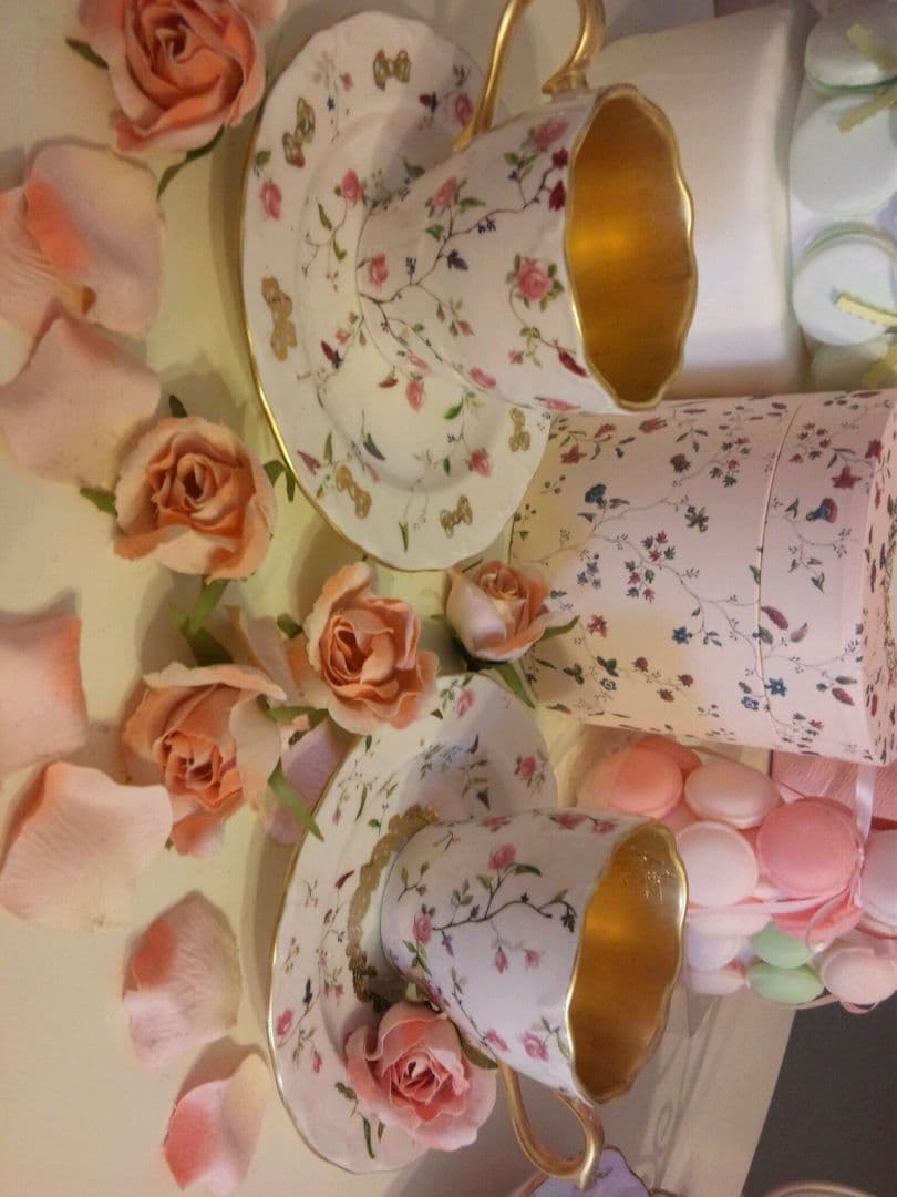 ポーセラーツ１点物！アフタヌーンティーセット