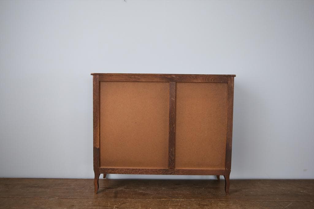 フランスアンティーク木製ドールハウス用ドロワー/アクセサリーケース(90-153