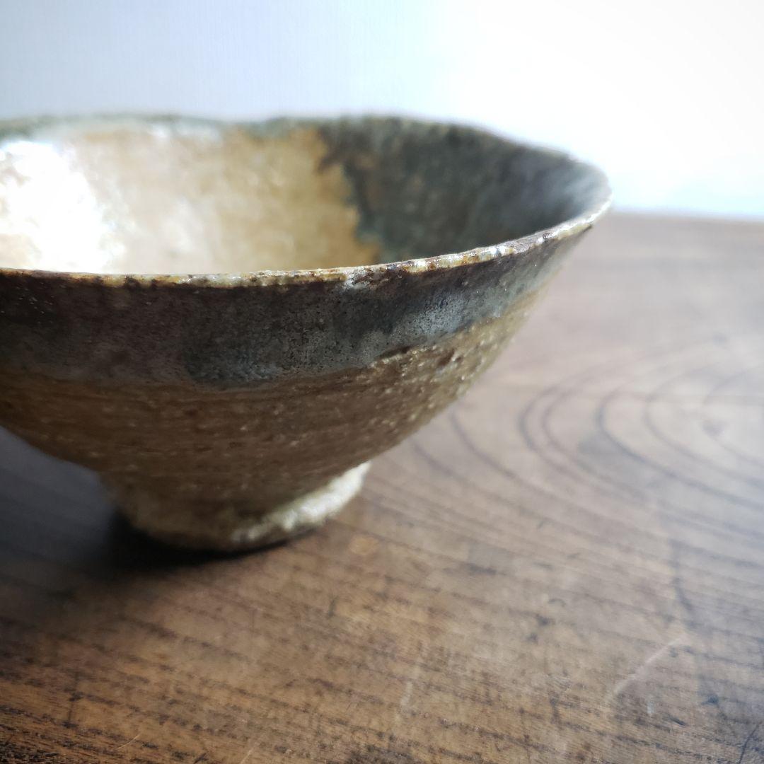 茶碗　抹茶椀　茶道具　茶器　銘　訳あり　欠け　緑　岩　鉢　丼