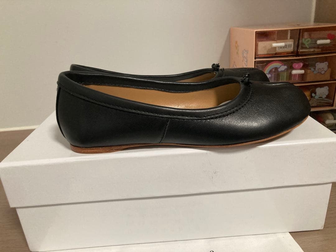 極美品 Maison Margiela 分趾芭蕾鞋 黑色 38