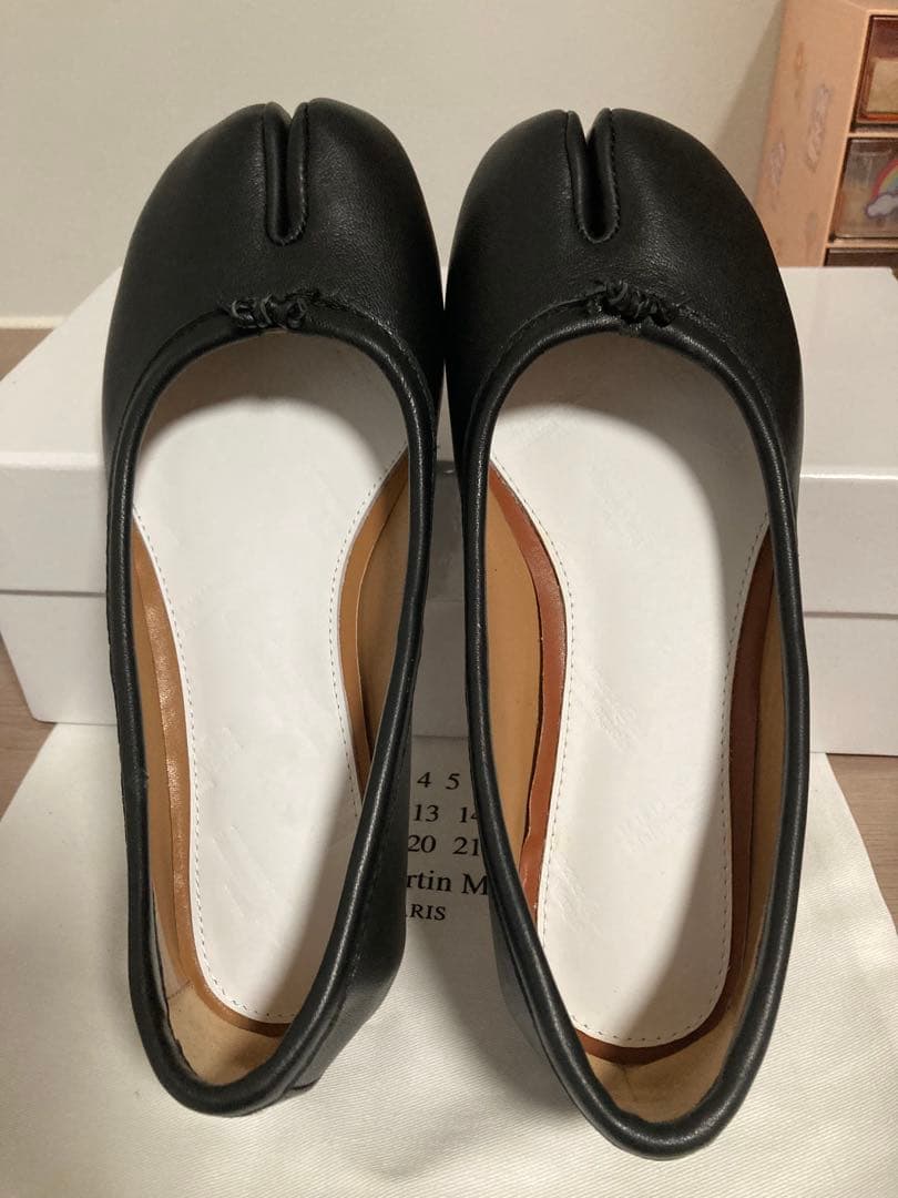 極美品 Maison Margiela 分趾芭蕾鞋 黑色 38