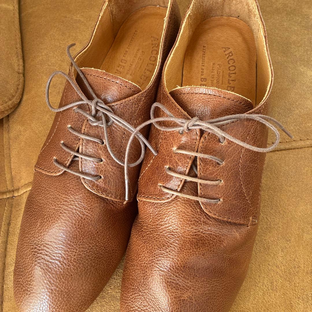 【新品】ビームスARCOLLETTA ライトブラウン ビジネスシューズ 42