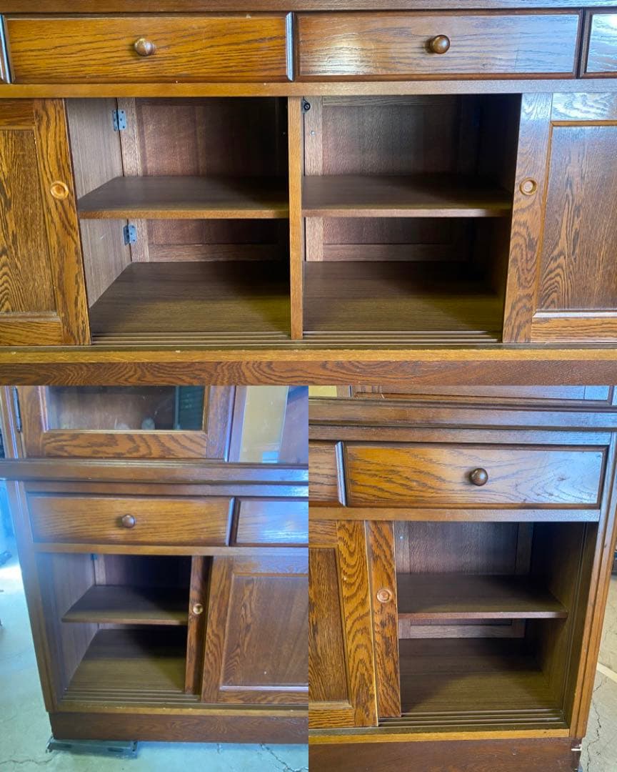 食器棚　キャビネット　両面ハッチ