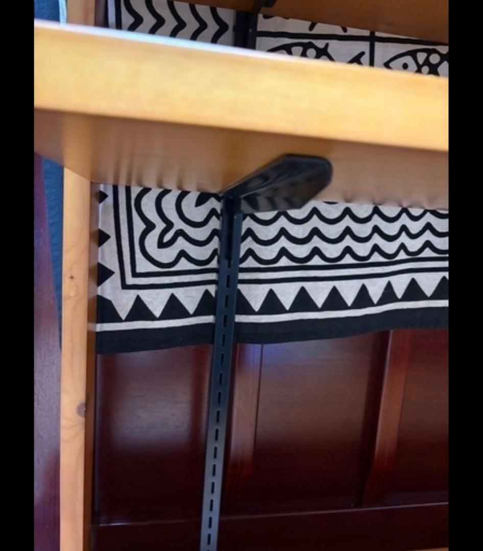 福岡県引き取り限定　ナチュラルウッド 4段オープンシェルフ　キャスター付き