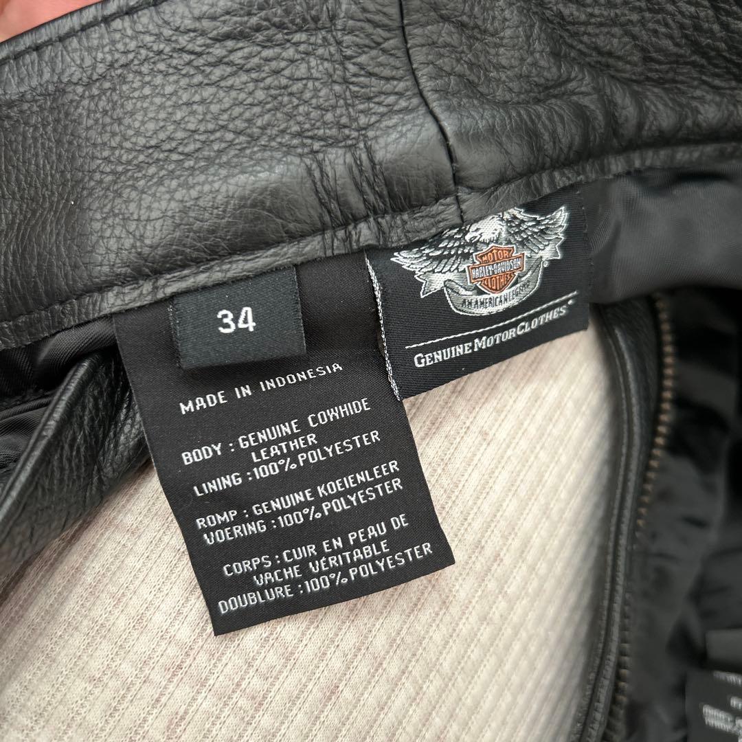 HARLEY-DAVIDSON レザーパンツ ブラック
