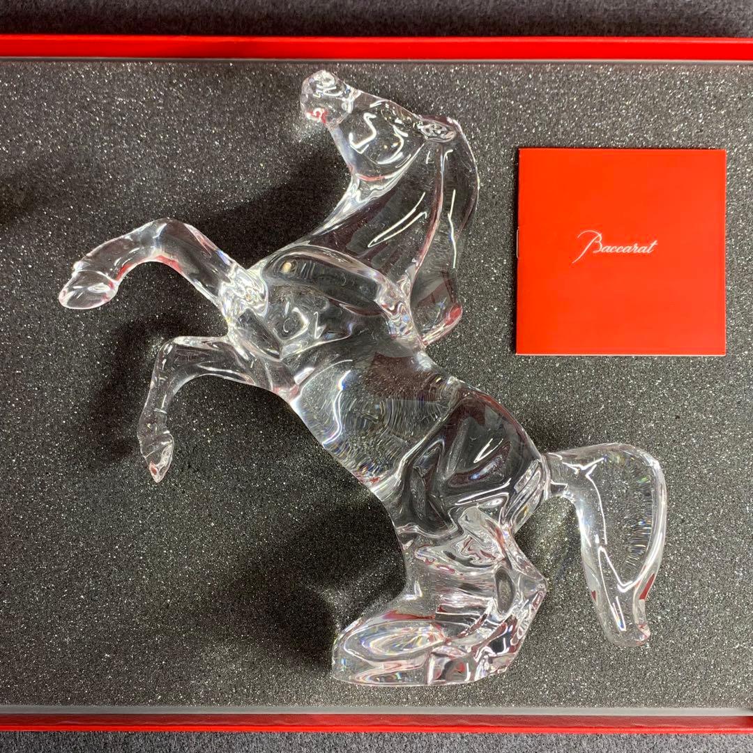 ⭐️美品⭐️バカラ⭐️馬の彫刻⭐️クリスタル⭐️いななく馬⭐️高級オブジェ⭐️フランス製⭐️希少