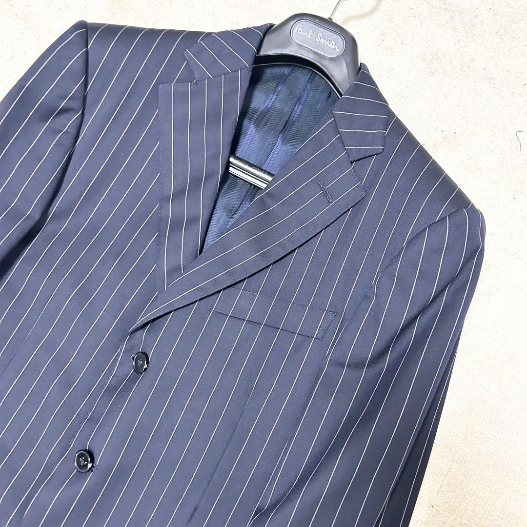 美品　エルメネジルドゼニア　スーツセットアップ　チョークストライプ　ス・ミズーラ