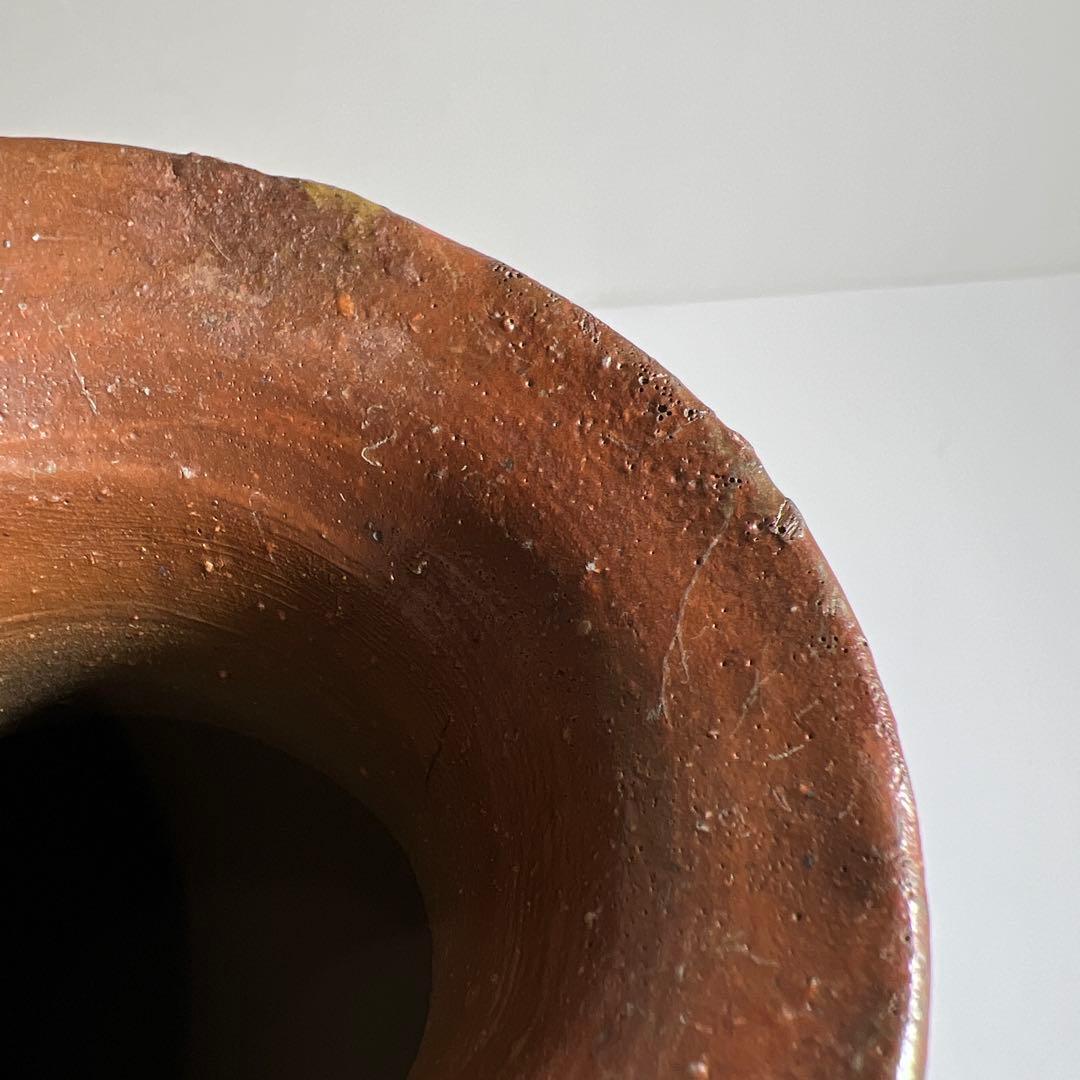 藤原啓　備前特大徳利　共箱　高さ約37.5㎝　東Y7-0627⭐︎2Fトコウ