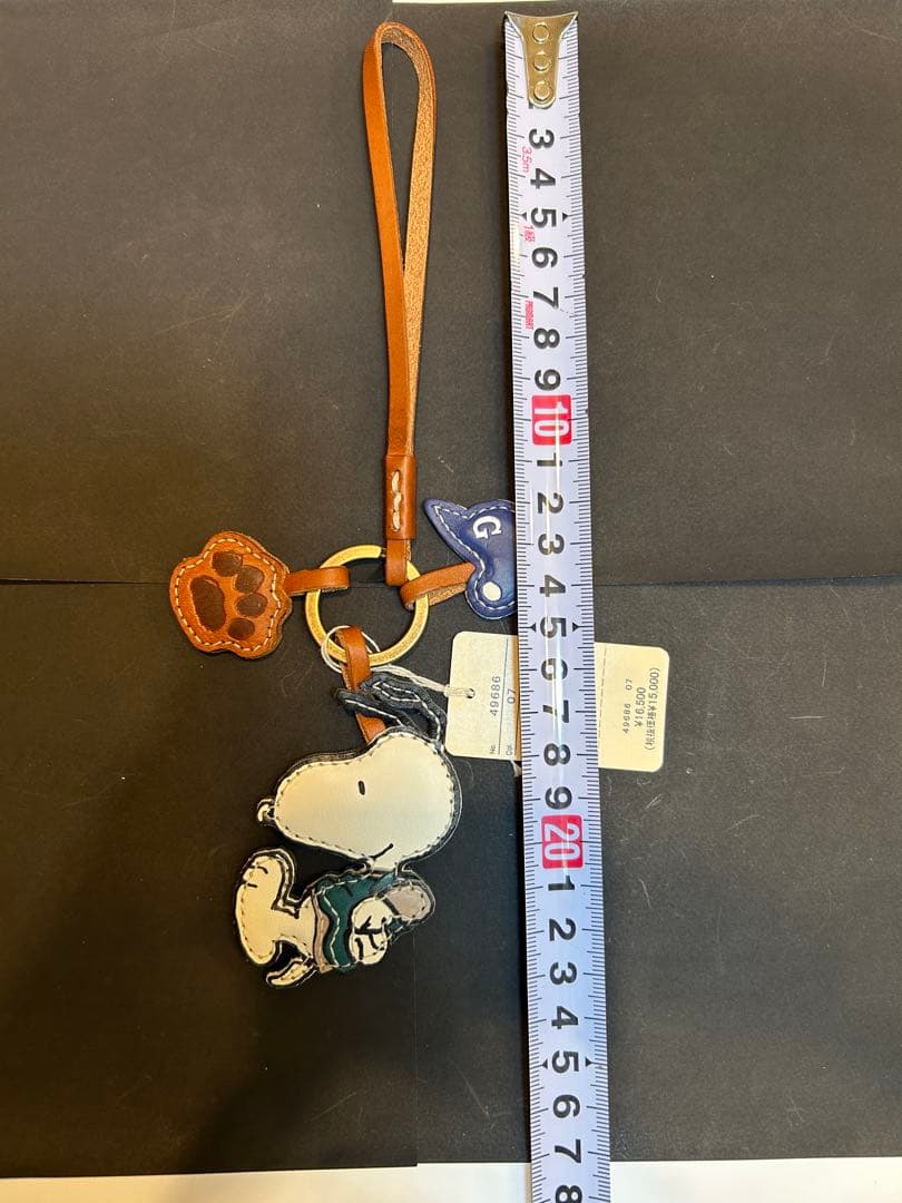 genten ゲンテン レザーチャーム 野球　　Snoopy スヌーピー 新品