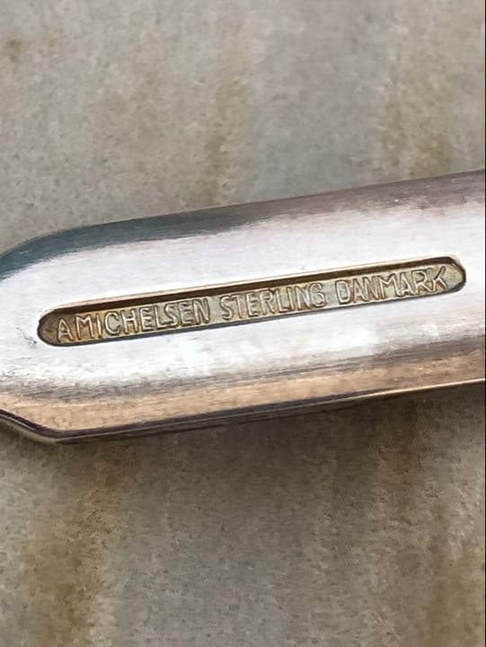 ビンテージ　アントン ミケルセン 純銀製 ティースプーン6客　ジョージジェンセン