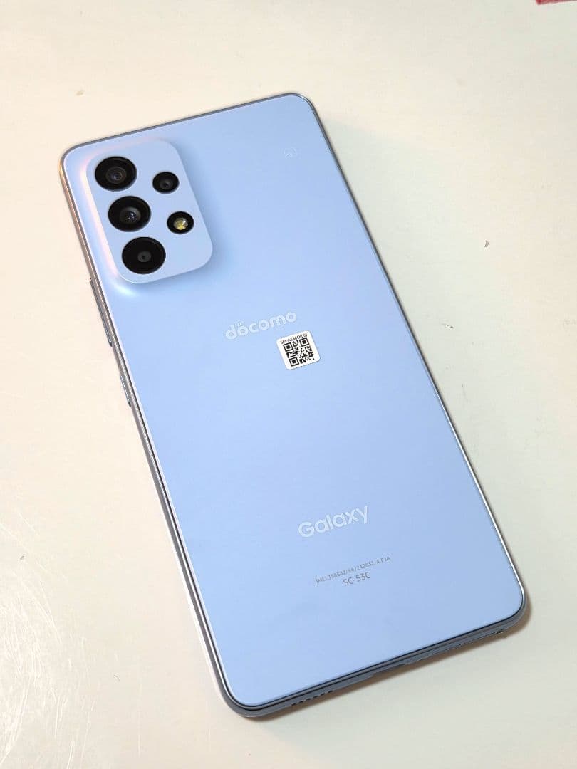 中古品Galaxy A53 5G Awesome Blue SC-53C