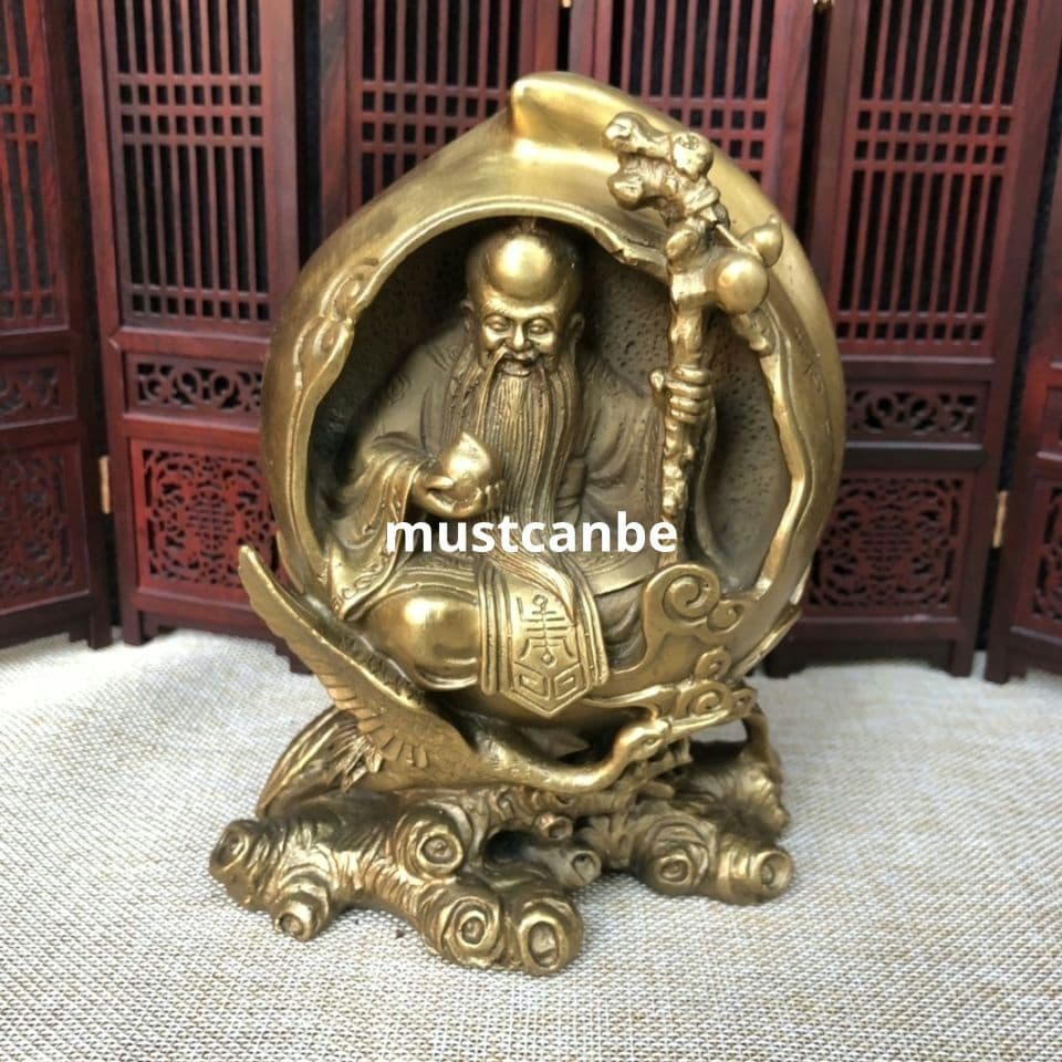 仏教美術 仏像 寿星 長寿仏 応接間 茶室 装飾品 工芸 品銅製 置物