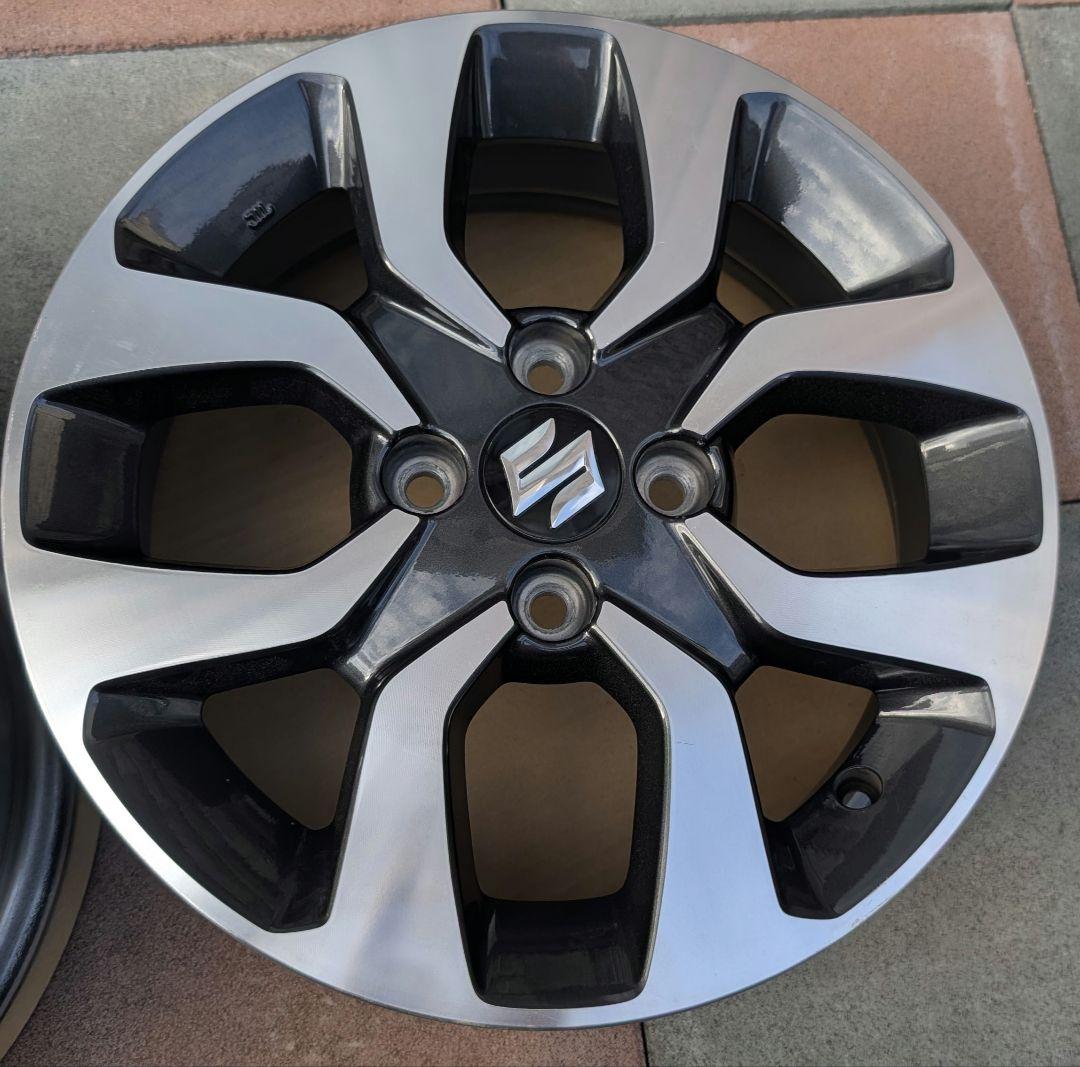 【程度良好】スズキ ソリオ 純正ホイール 現行ソリオのスタッドレス用に！ 2枚②