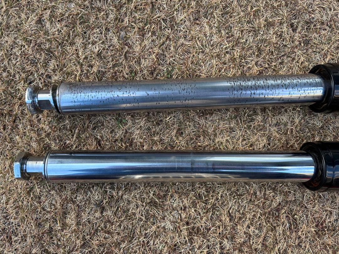 ハーレー　フロントフォーク　41 ソフテイル　FX エボ　ショベル　左右　黒