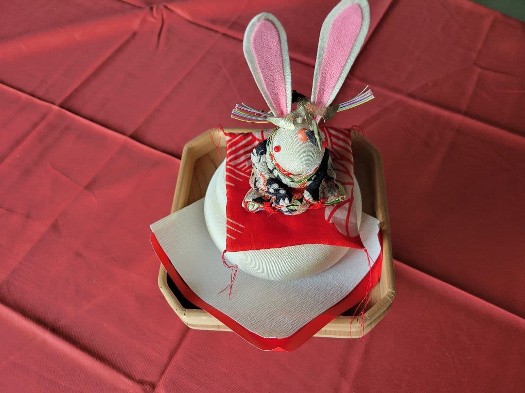 布細工兎雛　お正月飾り　お月見にも