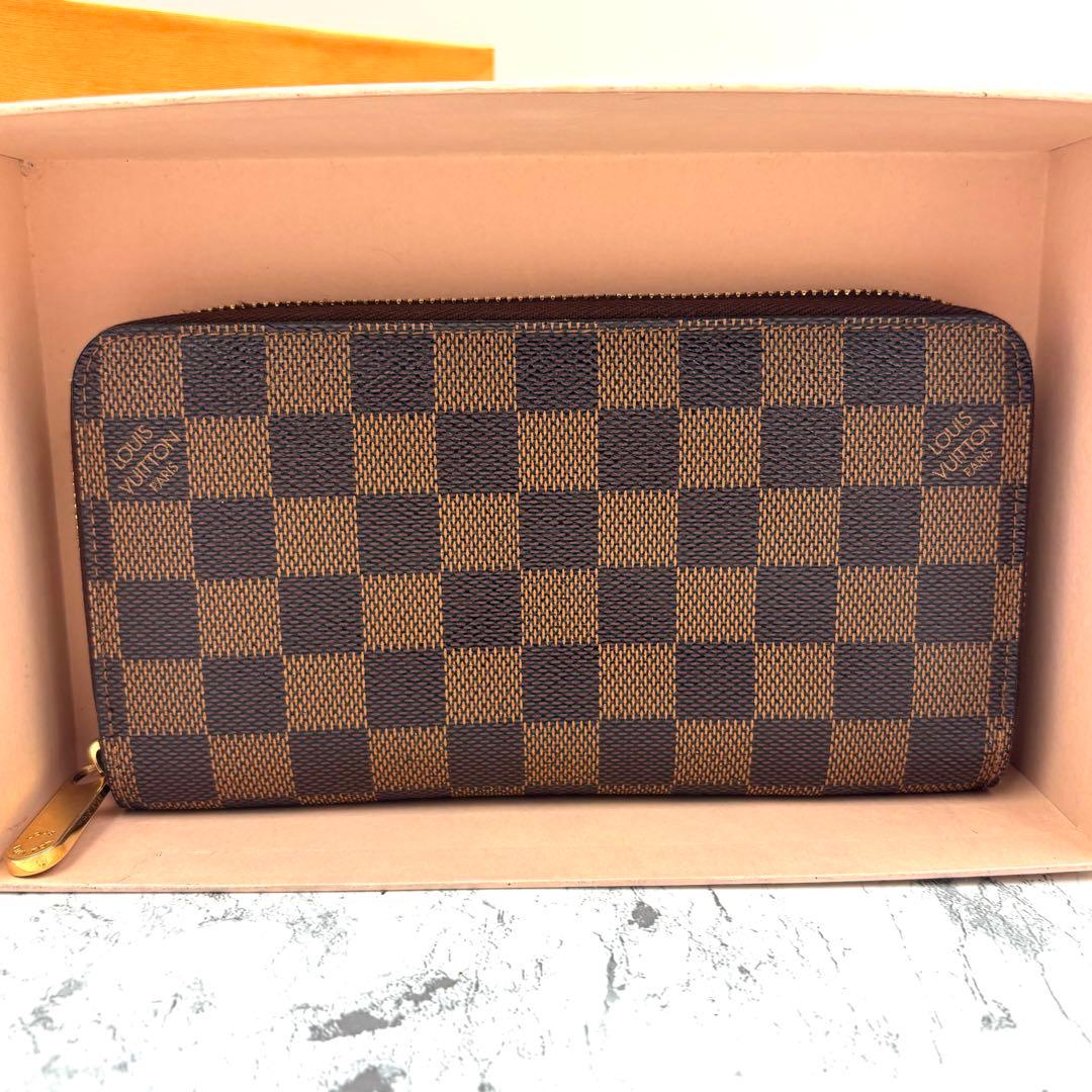 【新品同様】 ルイヴィトン ダミエ ジッピーウォレット 長財布