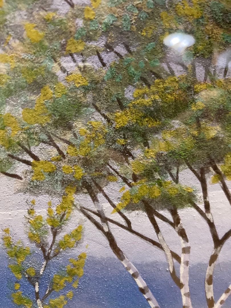 沢田契『尾瀬の朝』P10号／額装 絵画 東美社