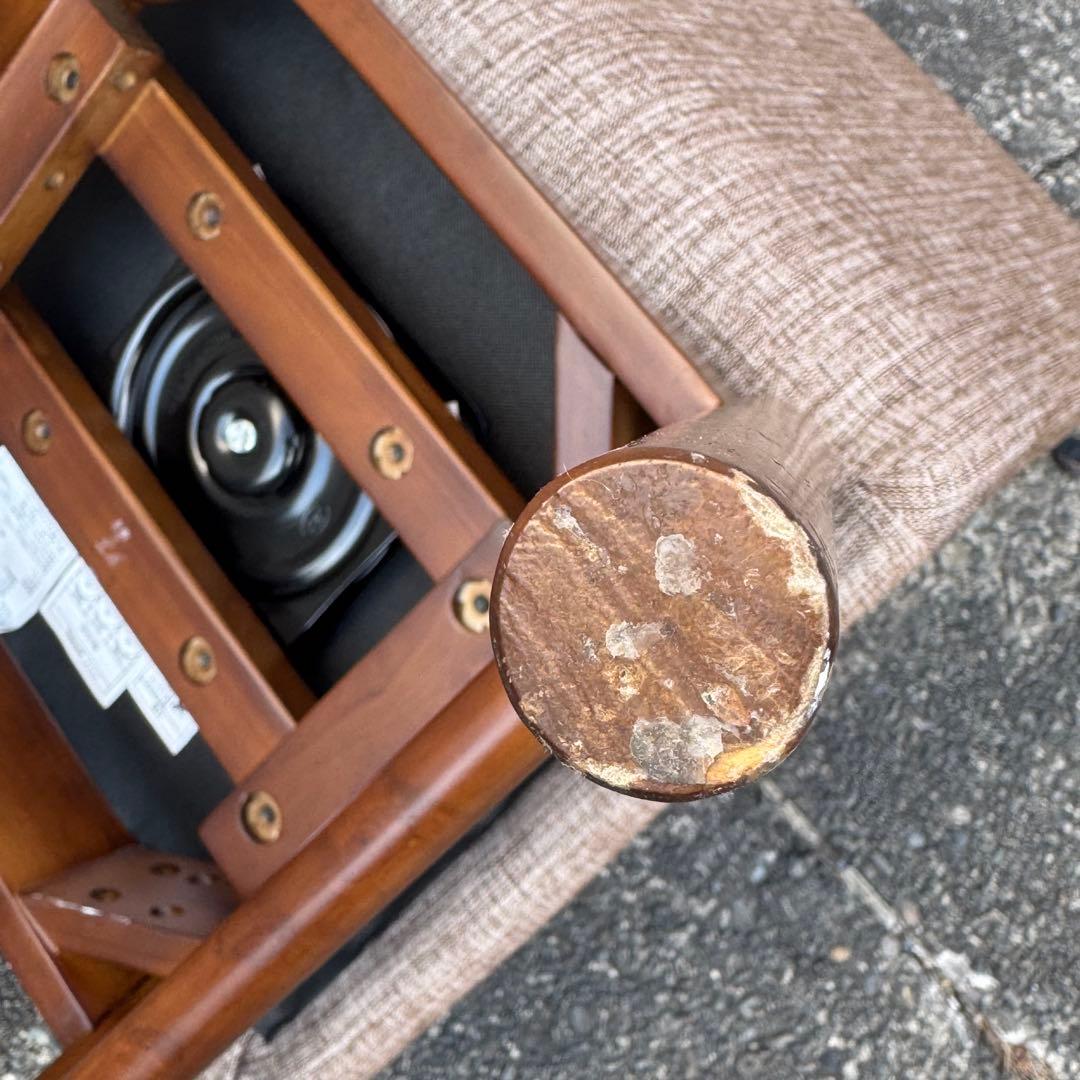 美品 ニトリ 回転式 ダイニングチェア 椅子 ブラウン 家具 イス ダイニング