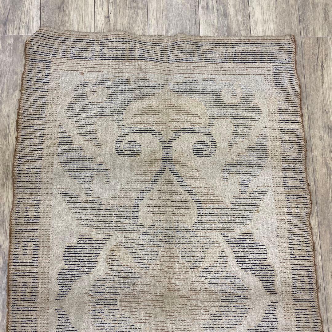 鍋島段通A 約173×93㎝　東さ7-1219③