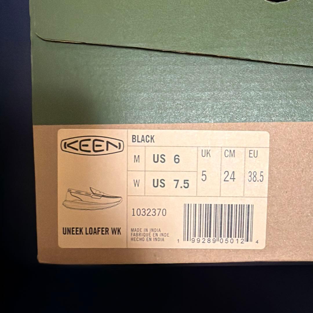し*こ様 24cm KEEN Uneek Loafer WK \"Black\"