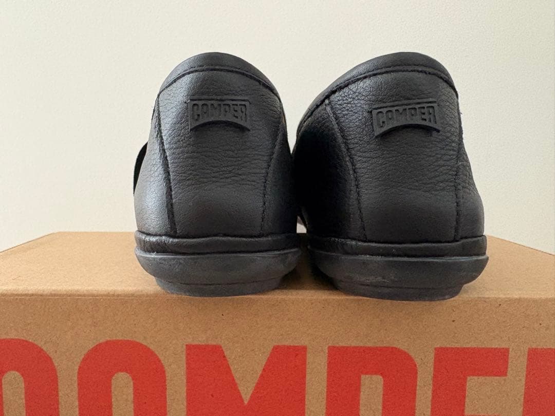 試着のみCAMPER Right Nina フラットシューズ ブラック 38