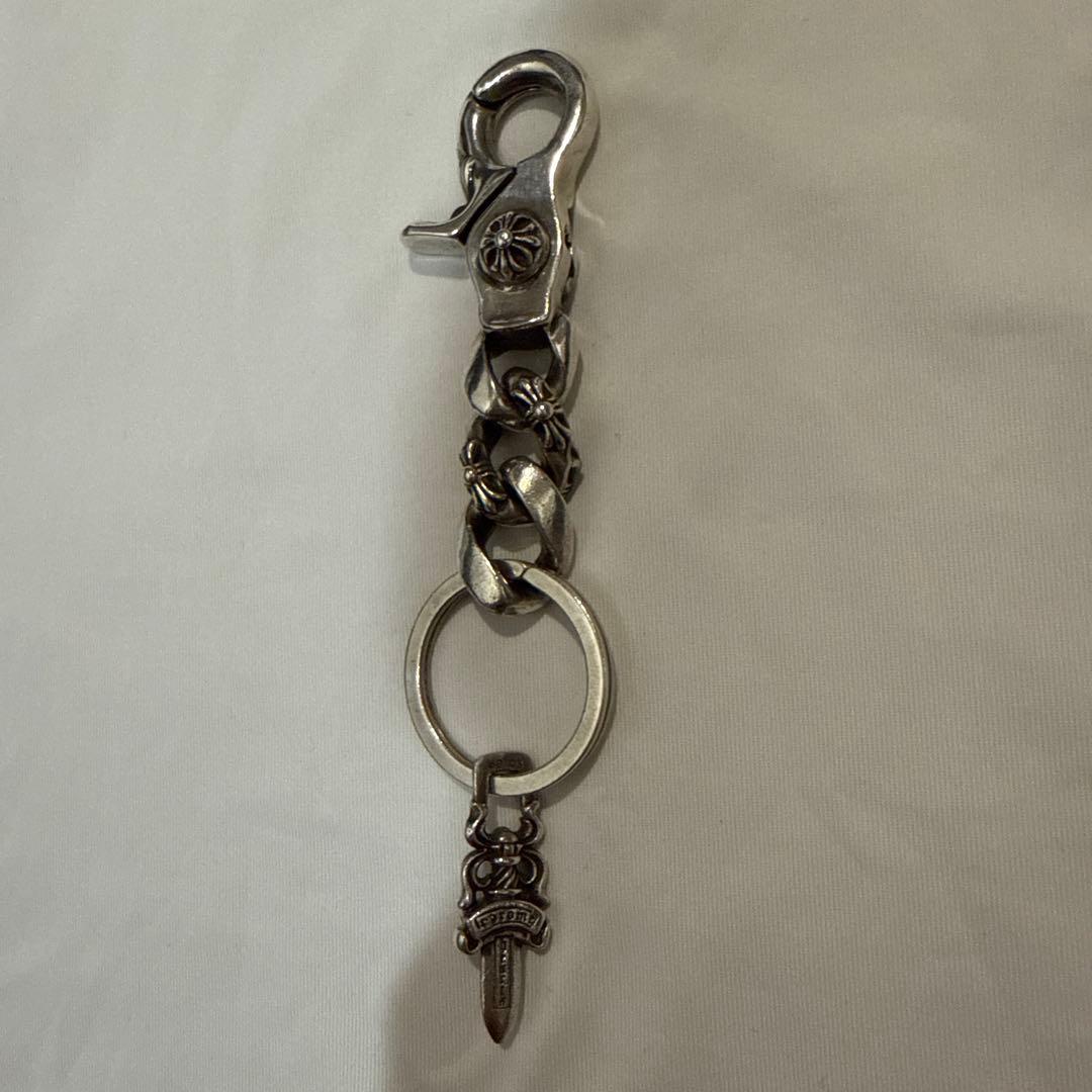 クロムハーツ キーリング ショート ファンシーチェーン 2リンク