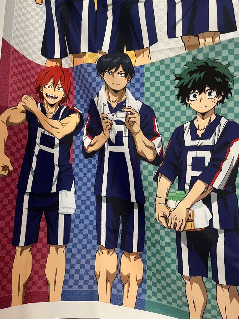 【当選品】ヒロアカ　極楽湯　タペストリー　のぼり　爆豪勝己　緑谷出久　轟焦凍　他