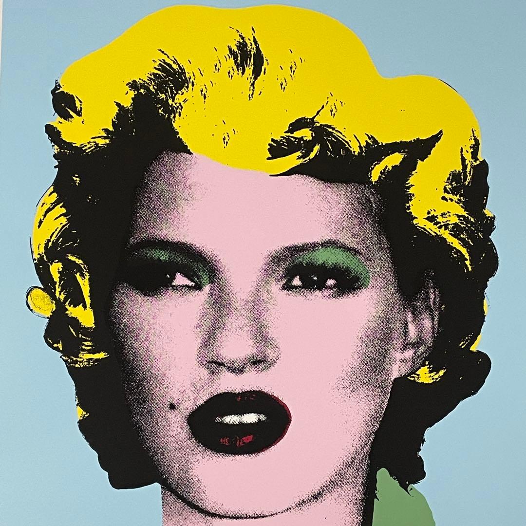 大幅値下げBanksy ケイト・モス シルクスクリーン作品・額装済み