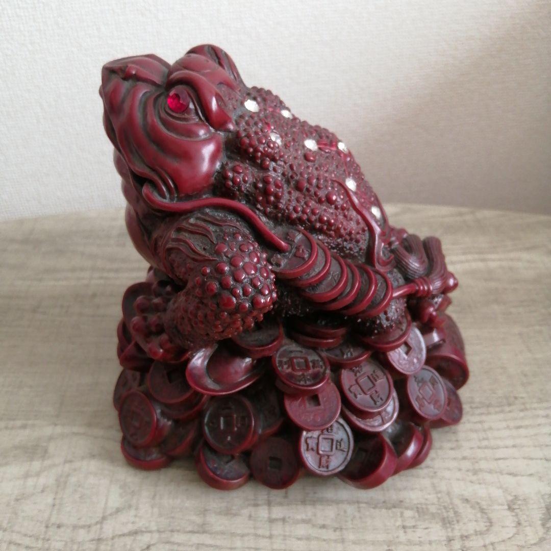 蛙 置物 風水 玄関 金運 開運 財運 三脚蛙 三本脚 商売繁盛