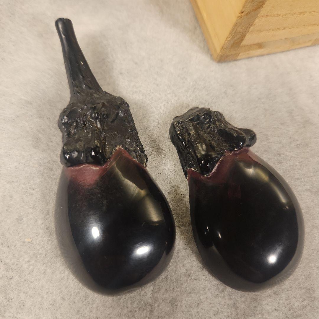 黄*玉様 茶道具　香合　乾漆　茄子