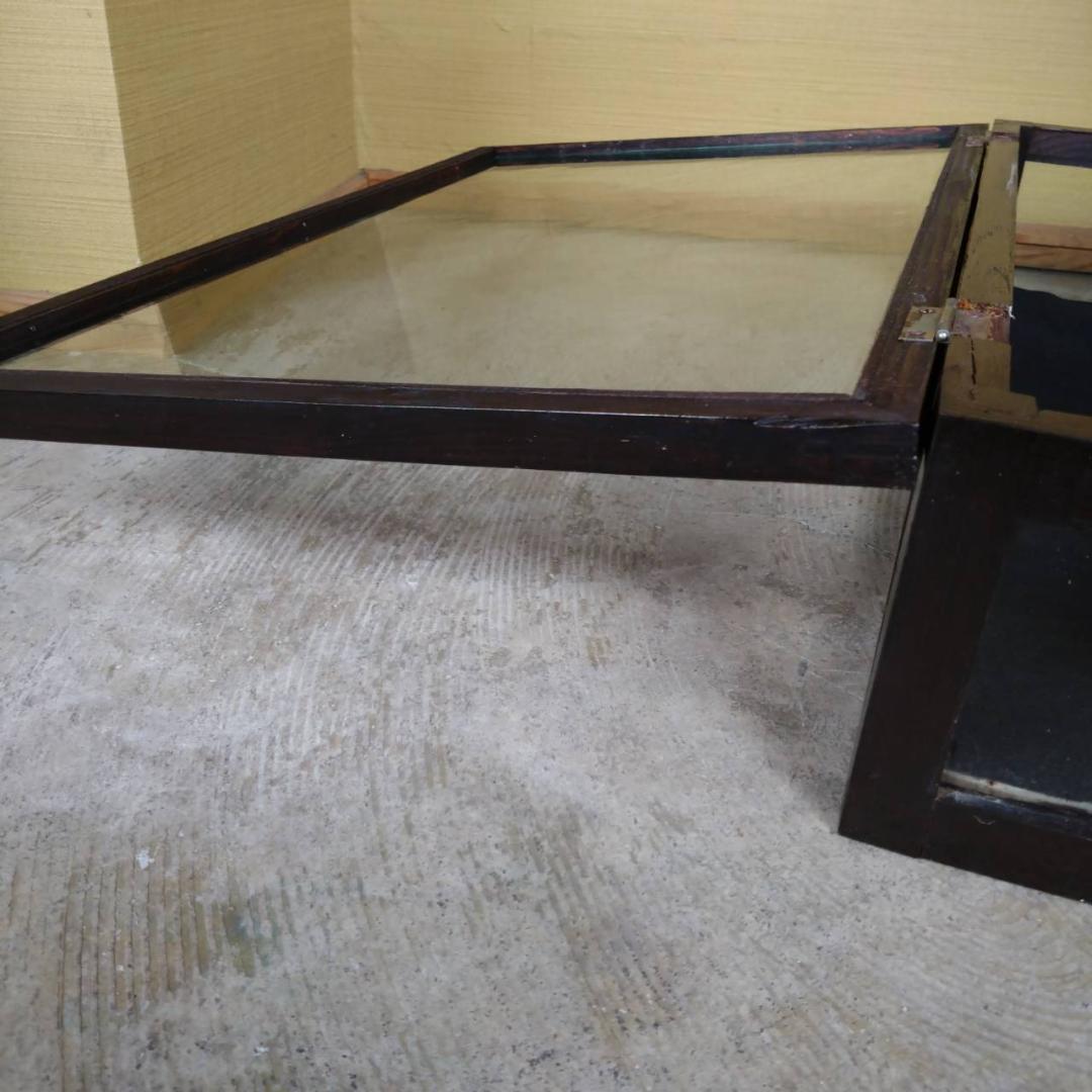 木枠　ガラスケース　アクセサリーケース　大