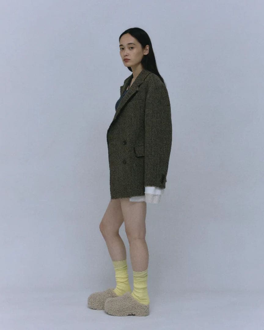 今季完売　jself Harris Tweed Layered Jacket