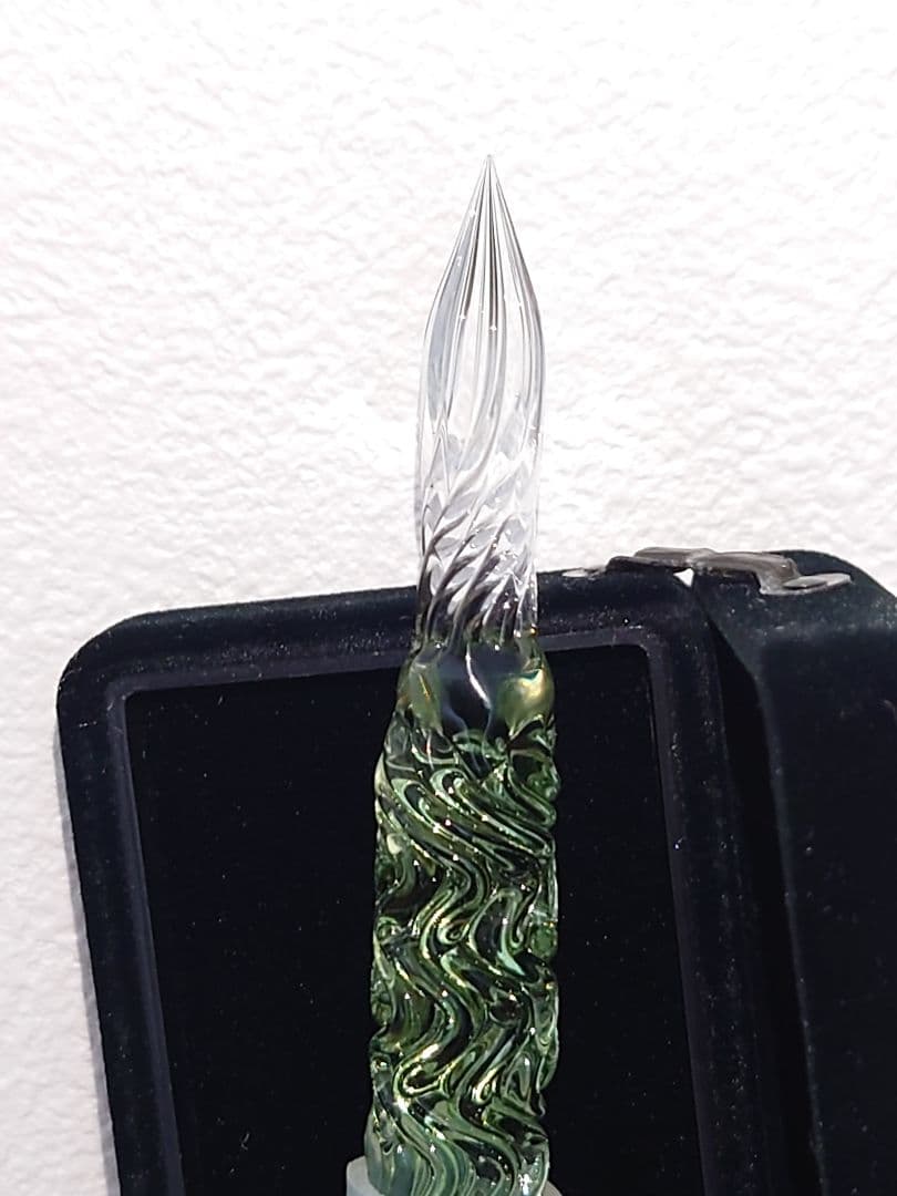 未使用★菅 清風 硬質ガラス製 クリスタルペン★硬質ガラスペン インク付き